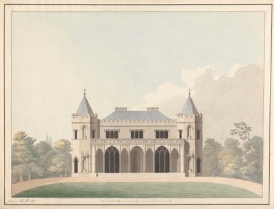 Ontwerp voor Little Frogmore: Elevatie door James Wyatt