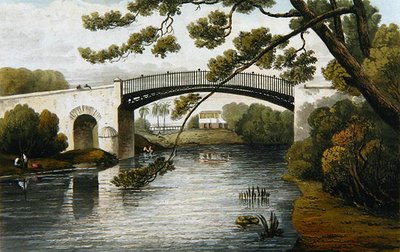 Brug over de Rio Cobre, Spaanse Stad, uit A Picturesque Tour of the Island of Jamaica, gegraveerd door J. Cartwright, 1824 door James after Hakewill