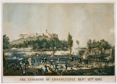 De bestorming van Chapultepec 13 september 1847 door James after Walker