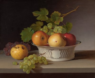 Fruitstilleven met Chinese exportmand door James the Elder Peale