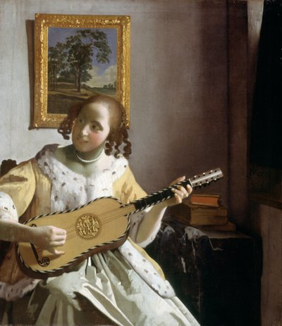 De Gitaarspeler door Jan Vermeer van Delft