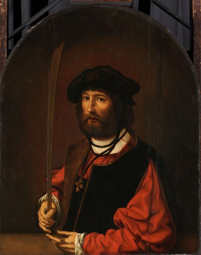 Portrait of Ruben Parduyn door Jan (c.1472-c.1533) (after) Gossaert