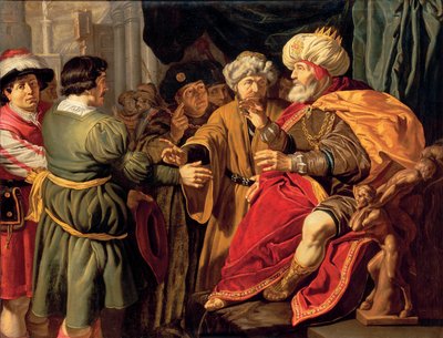 Jozef die de Dromen van de Farao Uitlegt door Jan (circle of) Tengnagel