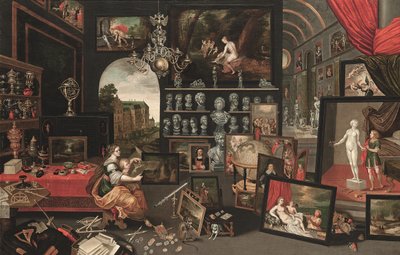 Allegorie van het zicht (olieverf op doek) door Jan (follower of) Brueghel