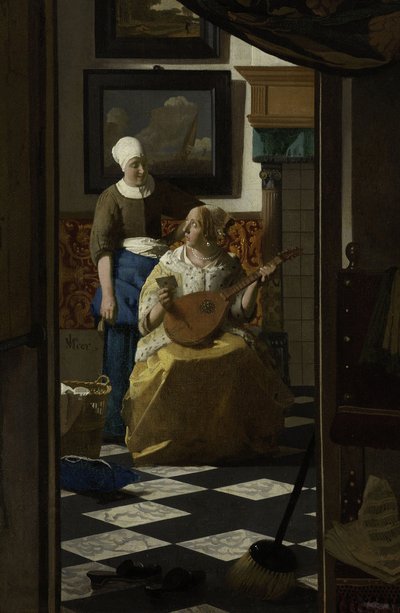 De Liefdesbrief, c.1669-70 door Jan Vermeer van Delft