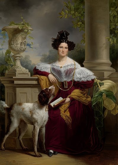 Portret van Alida Christina Assink door Jan Adam Janszoon Kruseman