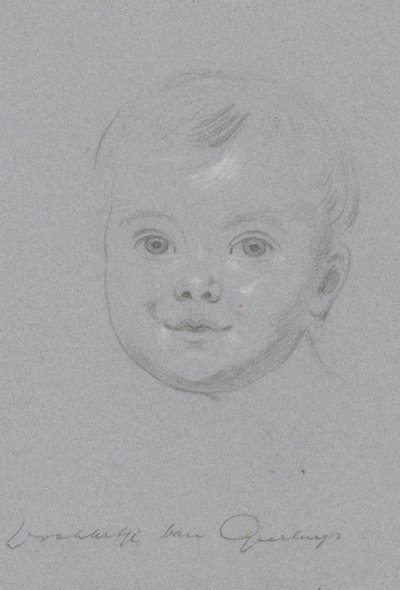 Portret van het dochtertje van Geerlings door Jan Adam Kruseman