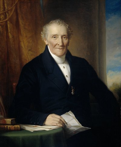 Rodolphe le Chevalier (1777-1865), Amsterdamse koopman en een van de drie oprichters van de Hollandse Spoorwegmaatschappij door Jan Adam Kruseman