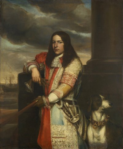 Dutch: Engel de Ruyter (1649-83). Vice-admiraal, zoon van Michiel Adriaensz de Ruyter Portrait of Engel de Ruyter door Jan Andrea Lievens