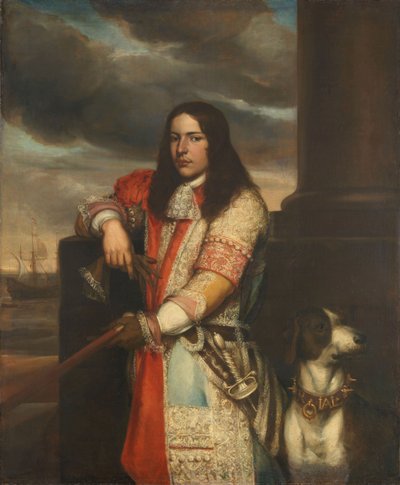Engel de Ruyter, Viceadmiraal, ca.1670 door Jan Andrea Lievens