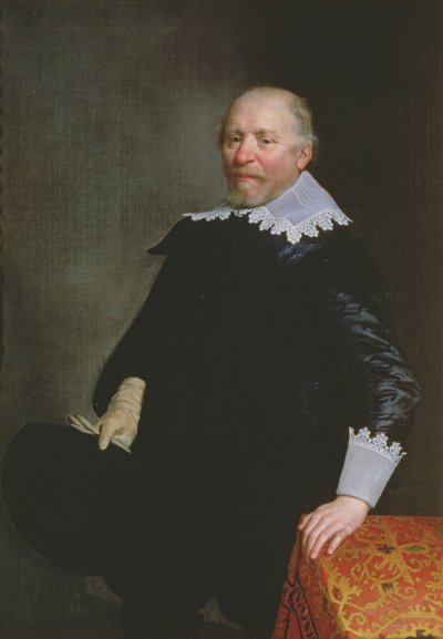 Portret van Daniel Heinsius (1580-1655), Nederlandse klassieke geleerde en dichter door Jan Anthonisz. van Ravesteyn
