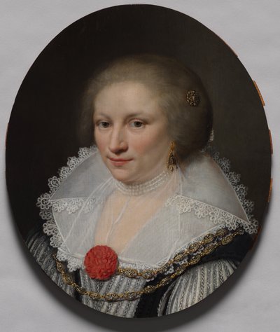 Portret van een Vrouw door Jan Anthonisz. van Ravesteyn