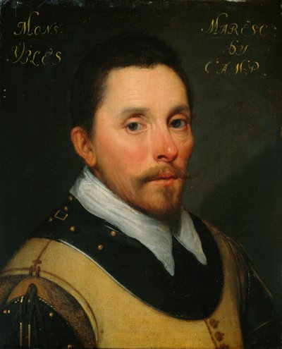 Portret van Joost de Soete, Heer van Villers door Jan Antonisz van Ravesteyn (workshop of)