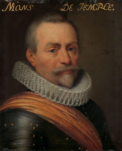 Portret van Olivier van den Tempel, Heer van Corbeecke door Jan Antonisz van Ravesteyn (workshop of)