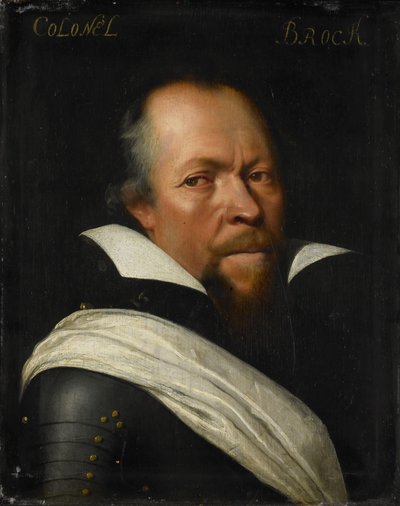 Portret van Sir William Brog, kolonel van de Old Scotch Guards door Jan Antonisz van Ravesteyn (workshop of)