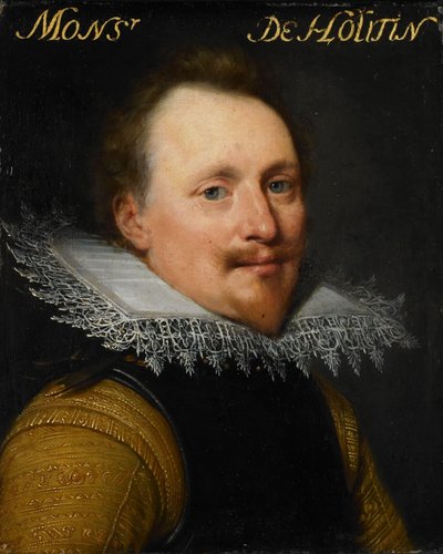 Portret van Willem de Soete de Laeke, Heer van Hautain door Jan Antonisz van Ravesteyn (workshop of)