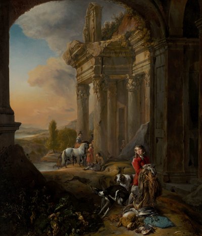 Na de jacht door Jan Baptist Weenix
