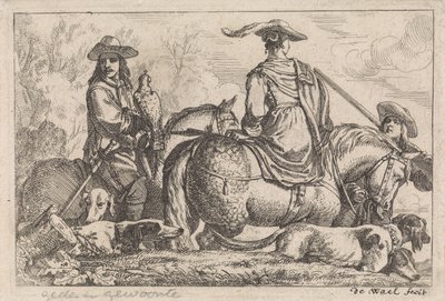 Valkenjacht door Jan Baptist de Wael