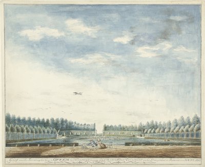 De tuin van het huis Offem, bij Noordwijk door Jan Baptist van Eeckhout