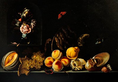 Een Stilleven van Druiven door Jan Baptist van Fornenburgh
