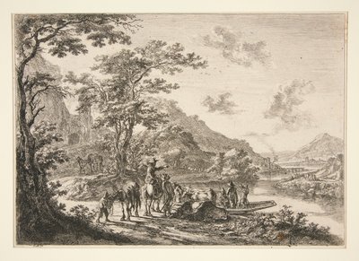 Uitzicht op de Tiber, in de Campagna door Jan Both