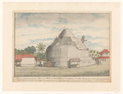 Kalyani stupa op Ceylon door Jan Brandes