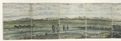 Panorama van Hottentots Holland door Jan Brandes