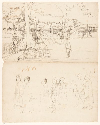 Straattaferelen Batavia door Jan Brandes