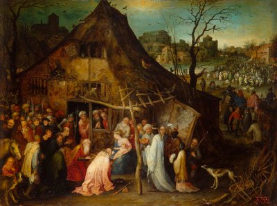 Aanbidding der wijzen door Jan Brueghel the Elder