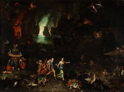 Aeneas en de Sibylle in de Onderwereld door Jan Brueghel the Elder
