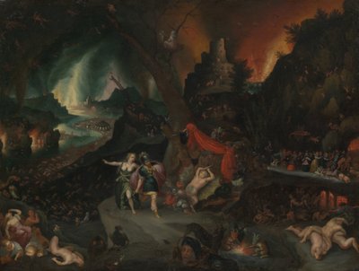 Aeneas en de Sibylle in de Onderwereld door Jan Brueghel the Younger