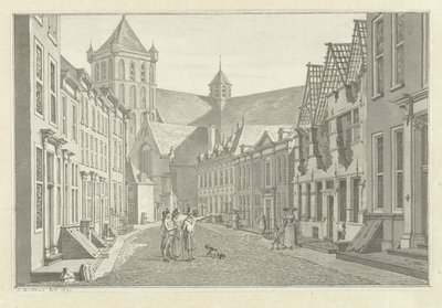 Ruïne van het huis van Lucas van Steveninck te Middelburg, 1787 door Jan Bulthuis (signed by artist)
