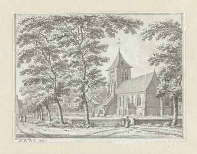 De kerk van Biggekerke door Jan Bulthuis