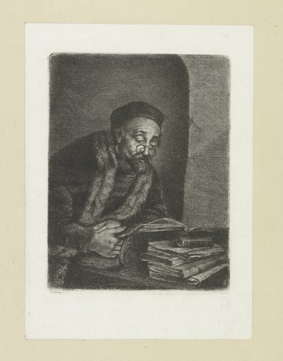 Man achter een bureau door Jan Chalon