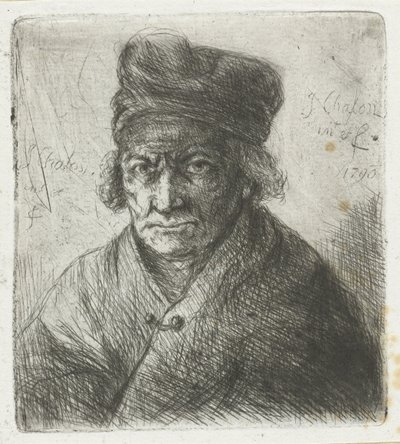 Man met muts door Jan Chalon