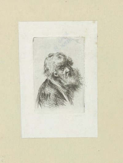 Oude man met baard door Jan Chalon