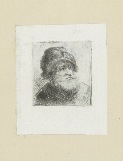 Oude man met tulband door Jan Chalon