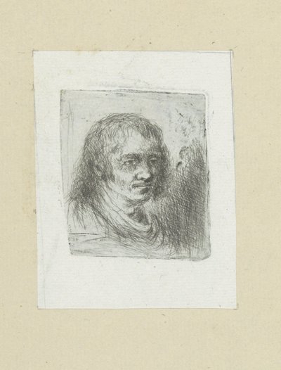 Volwassen man met halflang haar door Jan Chalon
