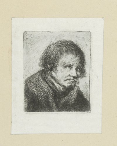 Volwassen man met snor door Jan Chalon