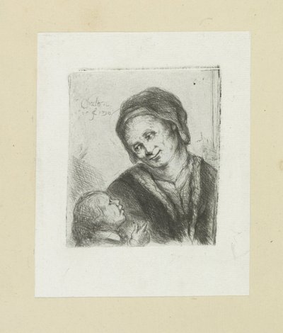 Vrouw en kind door Jan Chalon