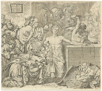 Marteling van de heilige Quirinus van Neuss door Jan Claudius de Cock