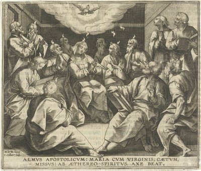 Uitstorting van de Heilige Geest door Jan Collaert (II)