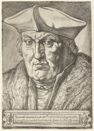 Portret van Erard de la Marck, prins-bisschop van Luik door Jan Cornelisz Vermeyen