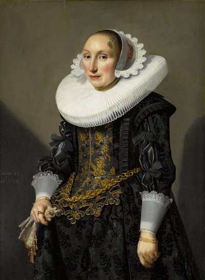 Portret van Adriana van der Aam door Jan Damen Cool