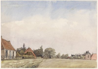 Gezicht op Schiermonnikoog door Jan Daniël Cornelis Carel Willem baron de Constant Rebecque