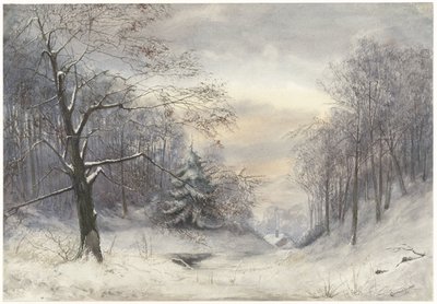 Winterlandschap door Jan Daniël Cornelis Carel Willem baron de Constant Rebecque