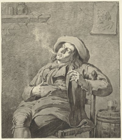 Rokende man door Jan Ekels (II)