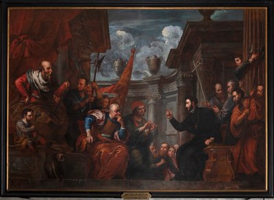 Sint Franciscus Xaverius in geschil met de keizer van Japan door Jan Erasmus Quellinus