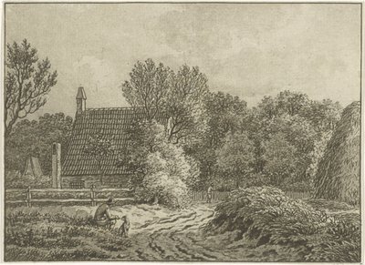 Landschap bij Bloemendaal door Jan Evert Grave