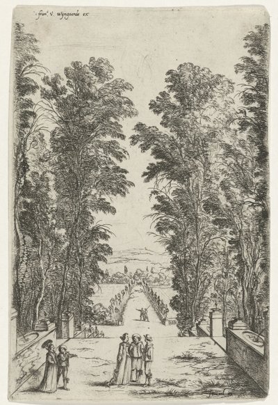 Terras in een park door Jan Fouceel
